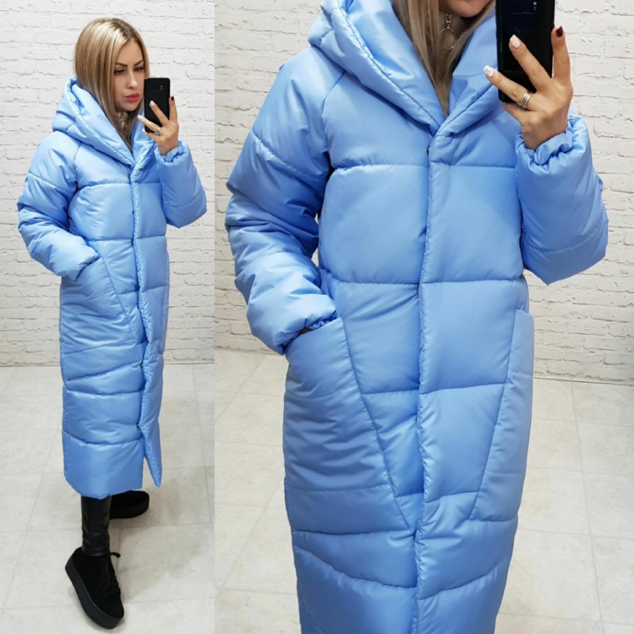 Пуховик объемный супер длинный Аiza А500 р. 42-44 Розовый - фото 13 Пуховик объемный супер длинный Аiza А500 р. 42-44 Розовый - фото 13