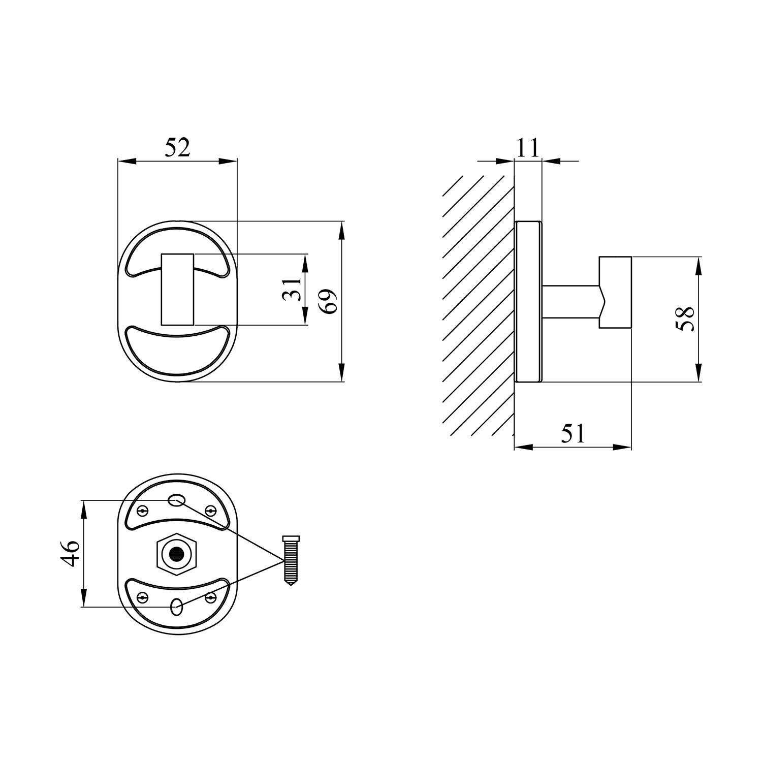 Крючок Kroner KRM Elbe-ACC2905-1 - фото 4