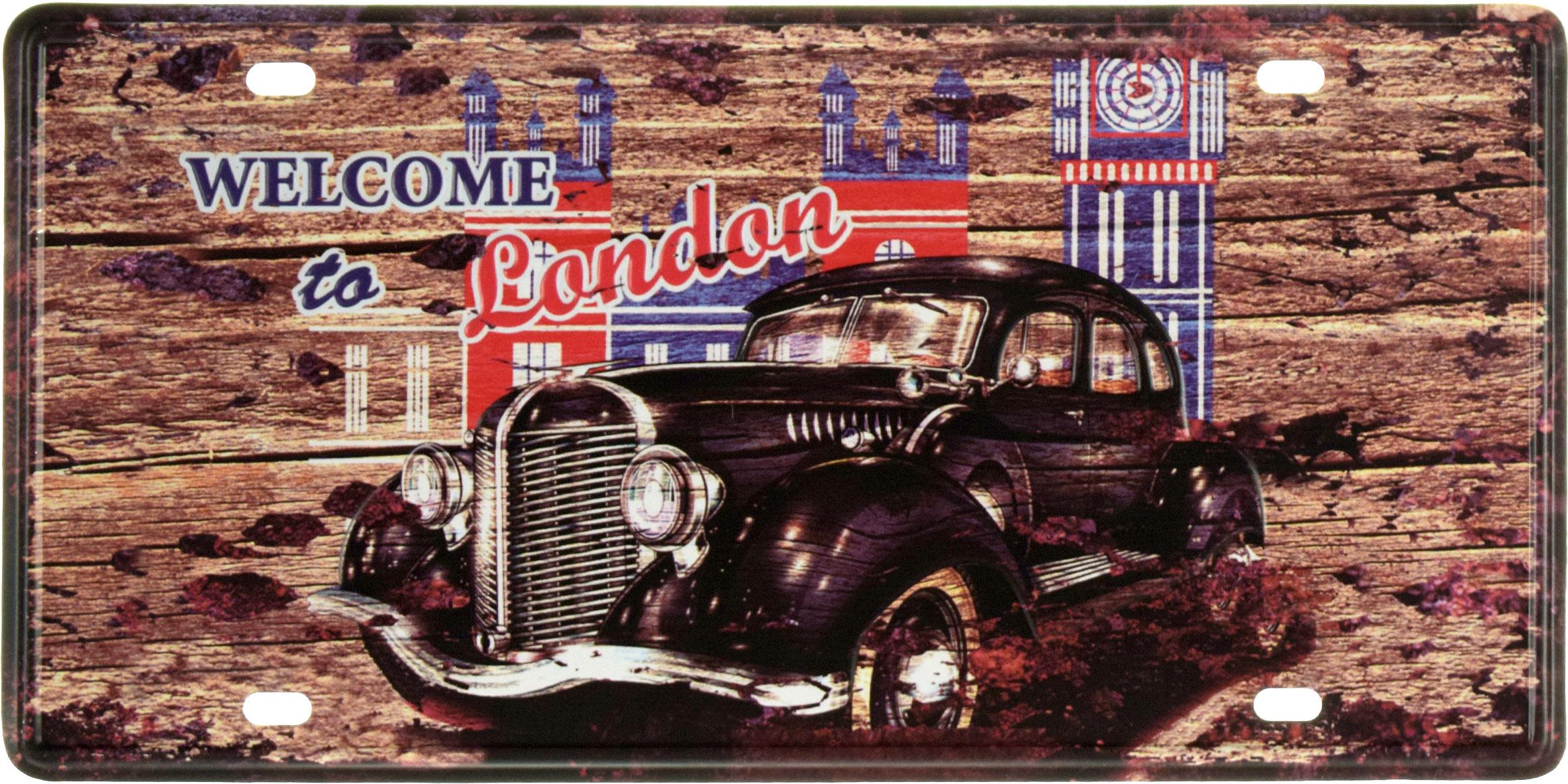 Табличка металева Ласкаво Просимо До Лондона/Welcome To London 15x30 см Табличка металева Ласкаво Просимо До Лондона/Welcome To London 15x30 см
