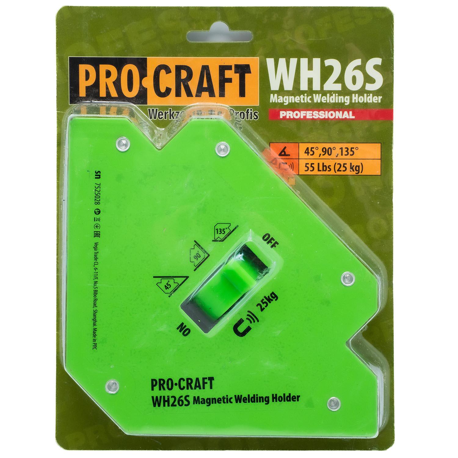 Магнитный уголок для сварки Procraft WH26S