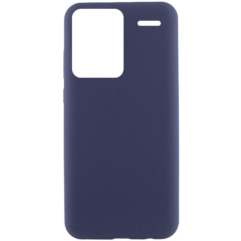 Противоударный чехол Silicone Cover Lakshmi (AAA) для Xiaomi Redmi Note 13 Pro+ Темно-синий / Midnight blue