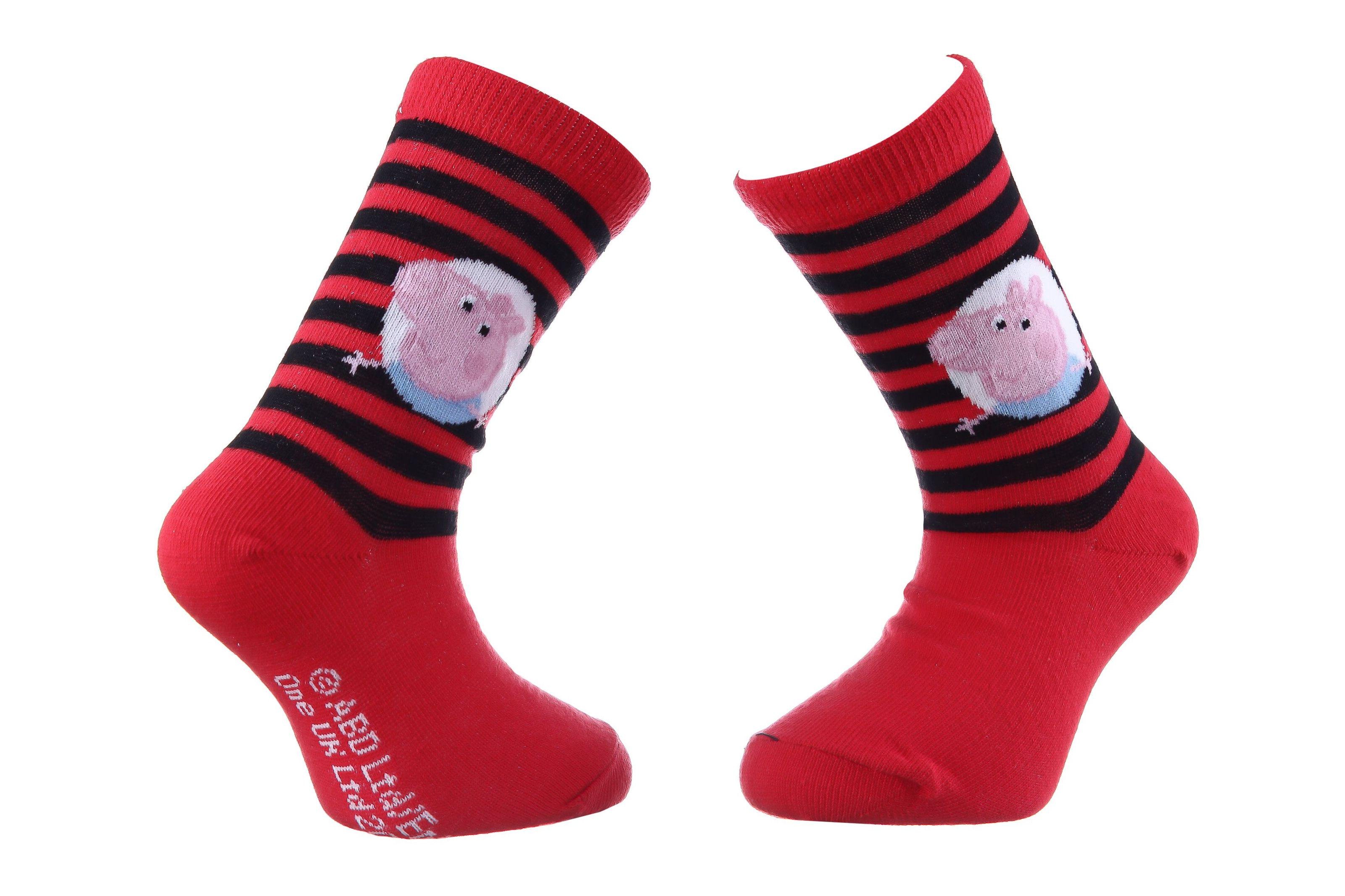 Носки Peppa Pig George And Stripes р. 19-22 Red (43849551-4)