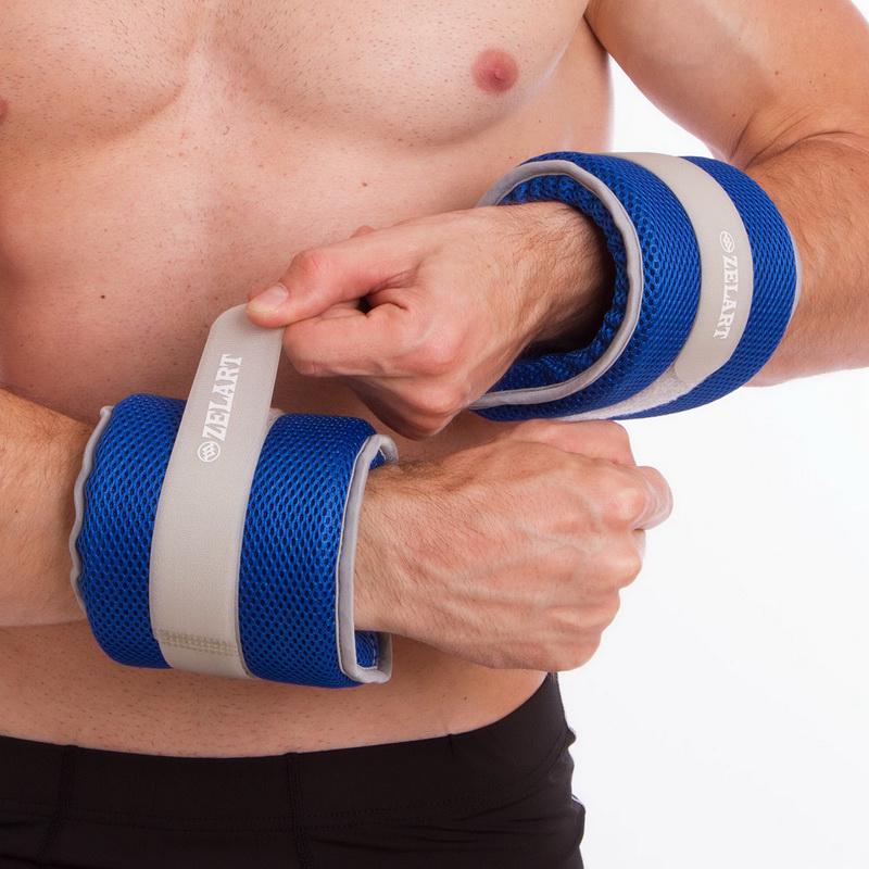 Утяжелители-манжеты водонепроницаемые Zelart FI-7210-4 2x2 кг Синий/Серый (DR003581) - фото 2 Утяжелители-манжеты водонепроницаемые Zelart FI-7210-4 2x2 кг Синий/Серый (DR003581) - фото 2