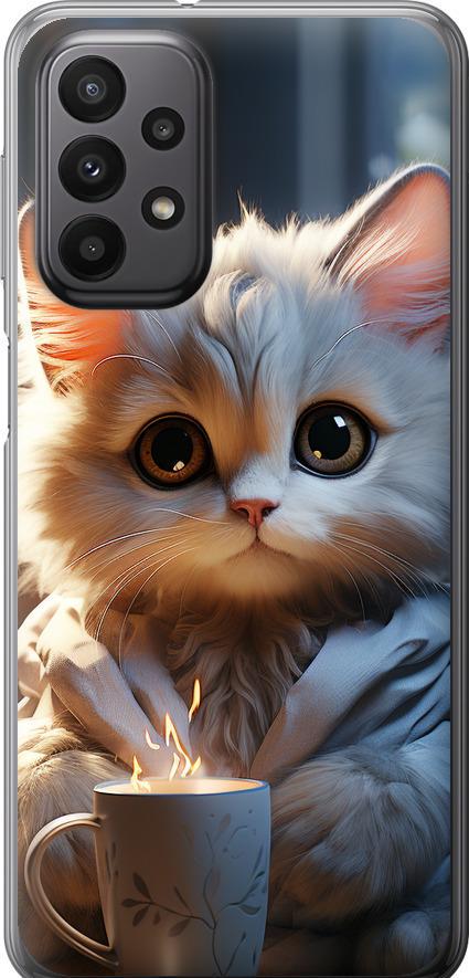 Чехол на Samsung Galaxy A23 A235F White cat (5646u-2587-42517)
