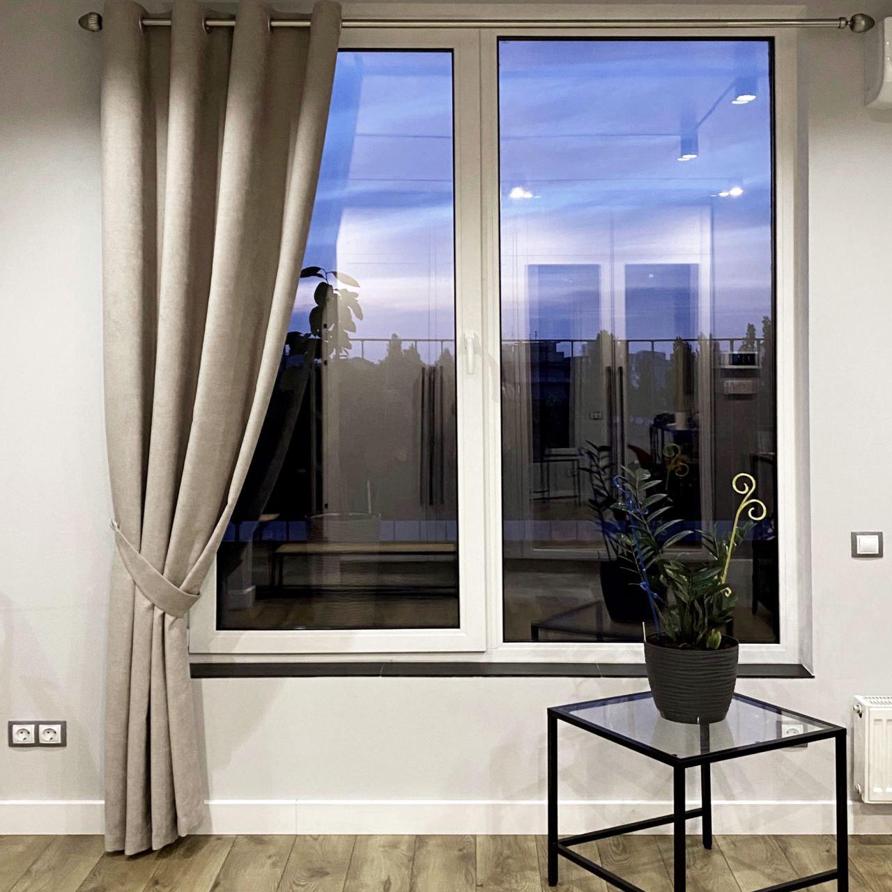 Штора на серых люверсах с подхватом микровелюр 140х250 см 1 шт. Серо-бежевый (5801211-MT11/140-GR) - фото 1 Штора на серых люверсах с подхватом микровелюр 140х250 см 1 шт. Серо-бежевый (5801211-MT11/140-GR) - фото 1