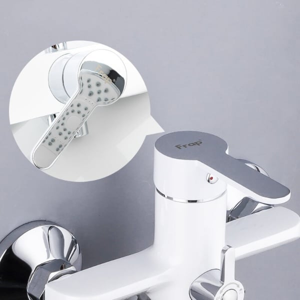 Смеситель для ванны Frap F2241 Белый/Хром - фото 4