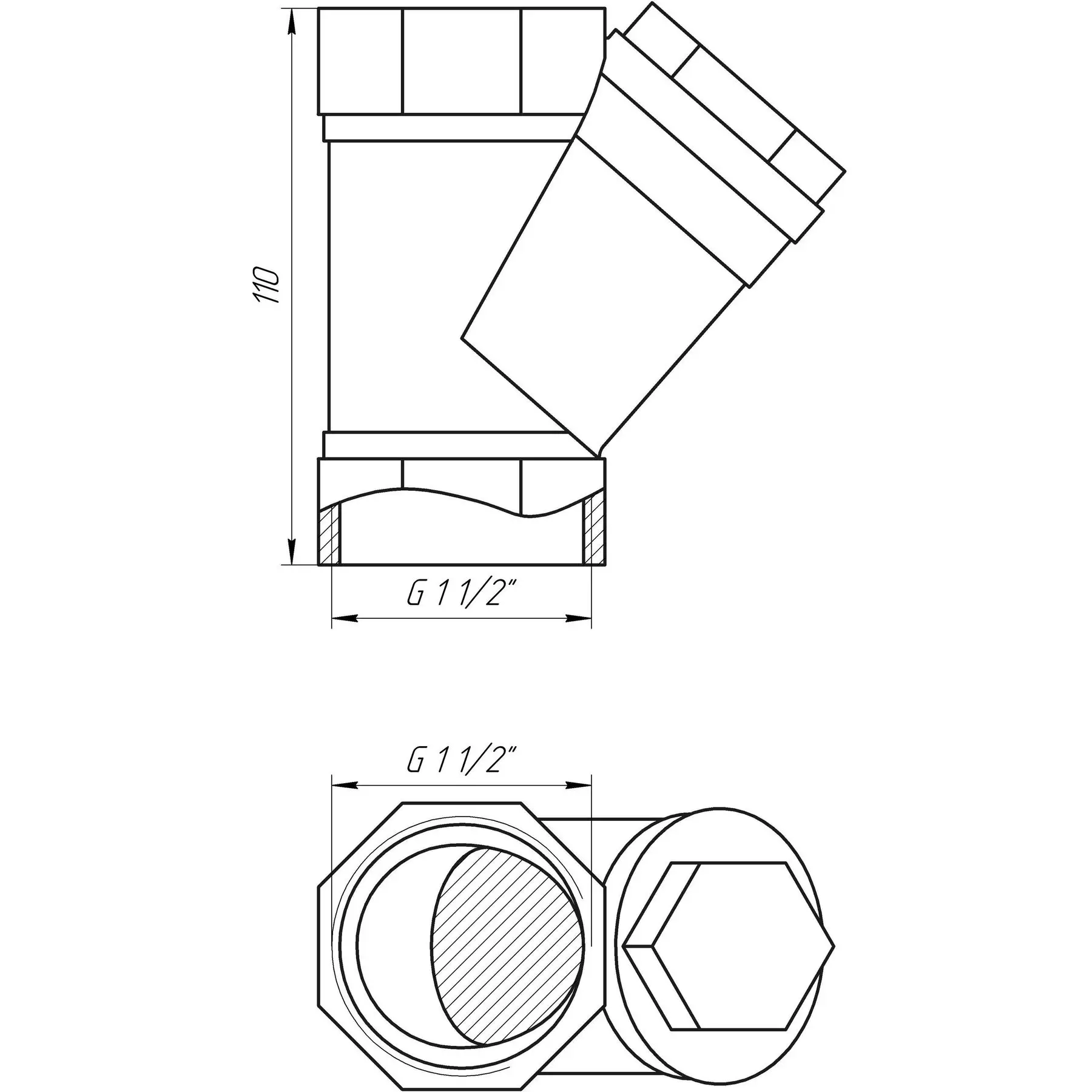 Фільтр грубого очищення Selba SL1512 1 1/2" (GSR-000015679) - фото 5