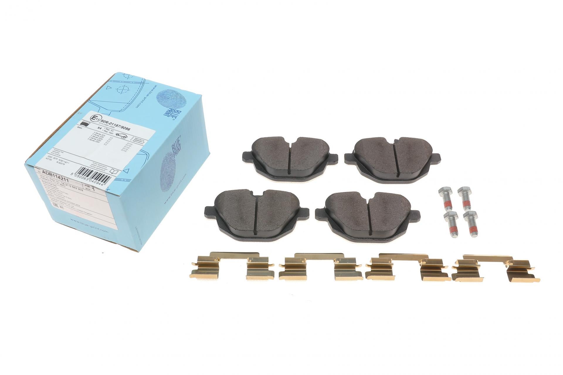 Колодки тормозные задние BLUE PRINT BMW 5 F10/F11/X3 F25 10-17 (ADB114211)