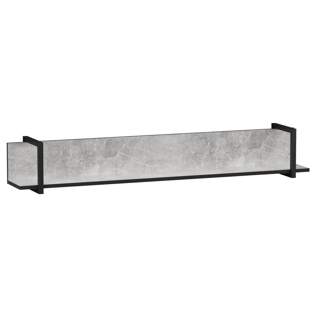 Полка для книг и декора Moreli F-0015 в стиле лофт Бетон (F-0015-beton)