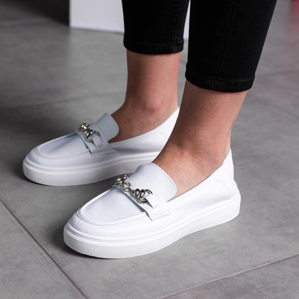 Лоферы женские Fashion р. 41 26 см Белый (3544)