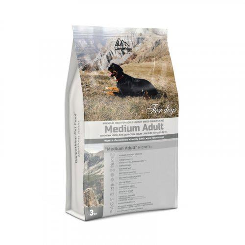 Корм Carpathian Pet Food Medium для дорослих собак середніх порід вагою від 11 до 25 кг 12 кг (12069070)