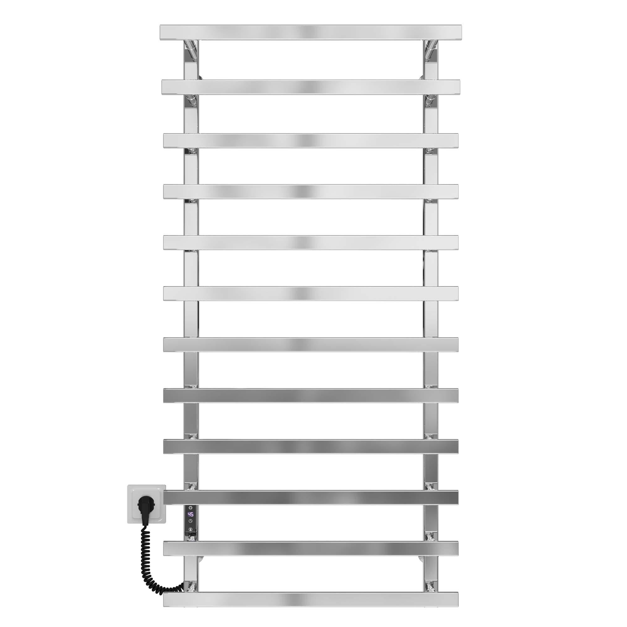 Полотенцесушитель электрический Deffi Breeze П12 JD04 левое подключение нержавеющая сталь 400x1200 мм Хром (A.BZ.120.40.12.E.C.L.2)