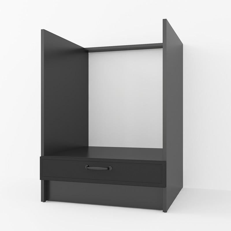 Тумба под духовку МДФ без столешницы 600 мм Черный (K-56)