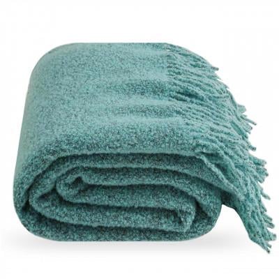 Плед букле 140х190 см Мятный - фото 1 Плед букле 140х190 см Мятный - фото 1