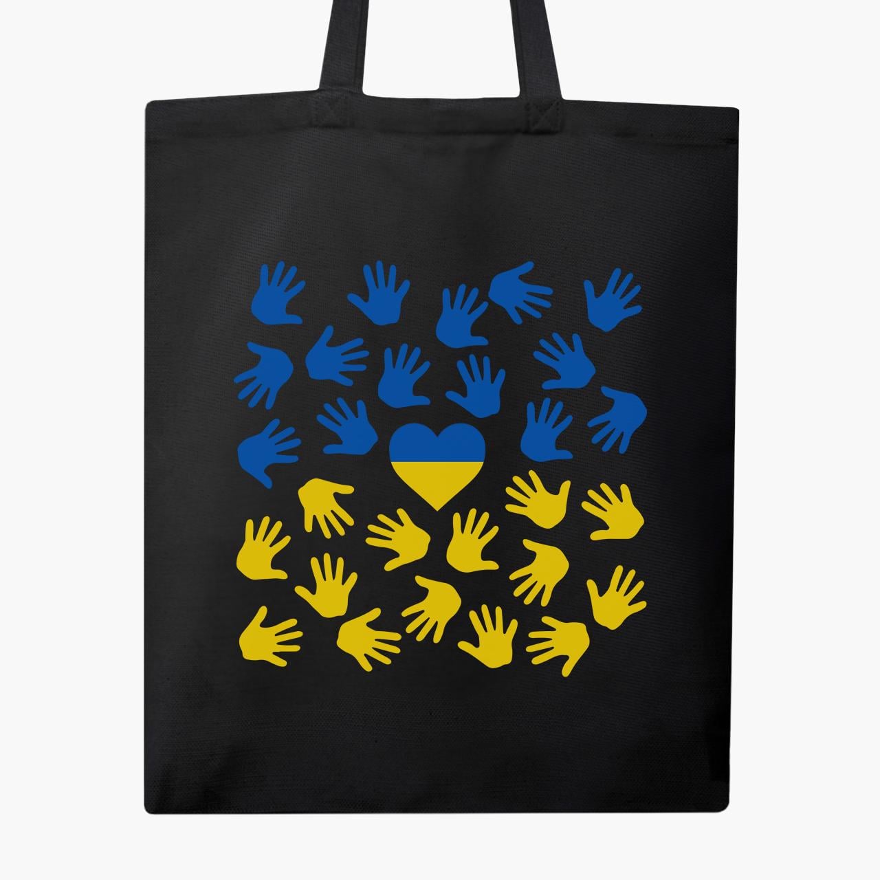 Сумка эко "Поддерживаю Украину" Черный (9227-3689-3)