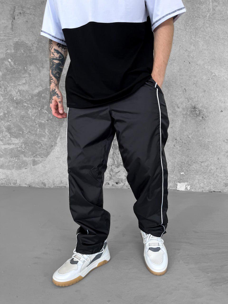 Спортивні штани чоловічі Slide оверсайз M Чорний (26456/1) - фото 7