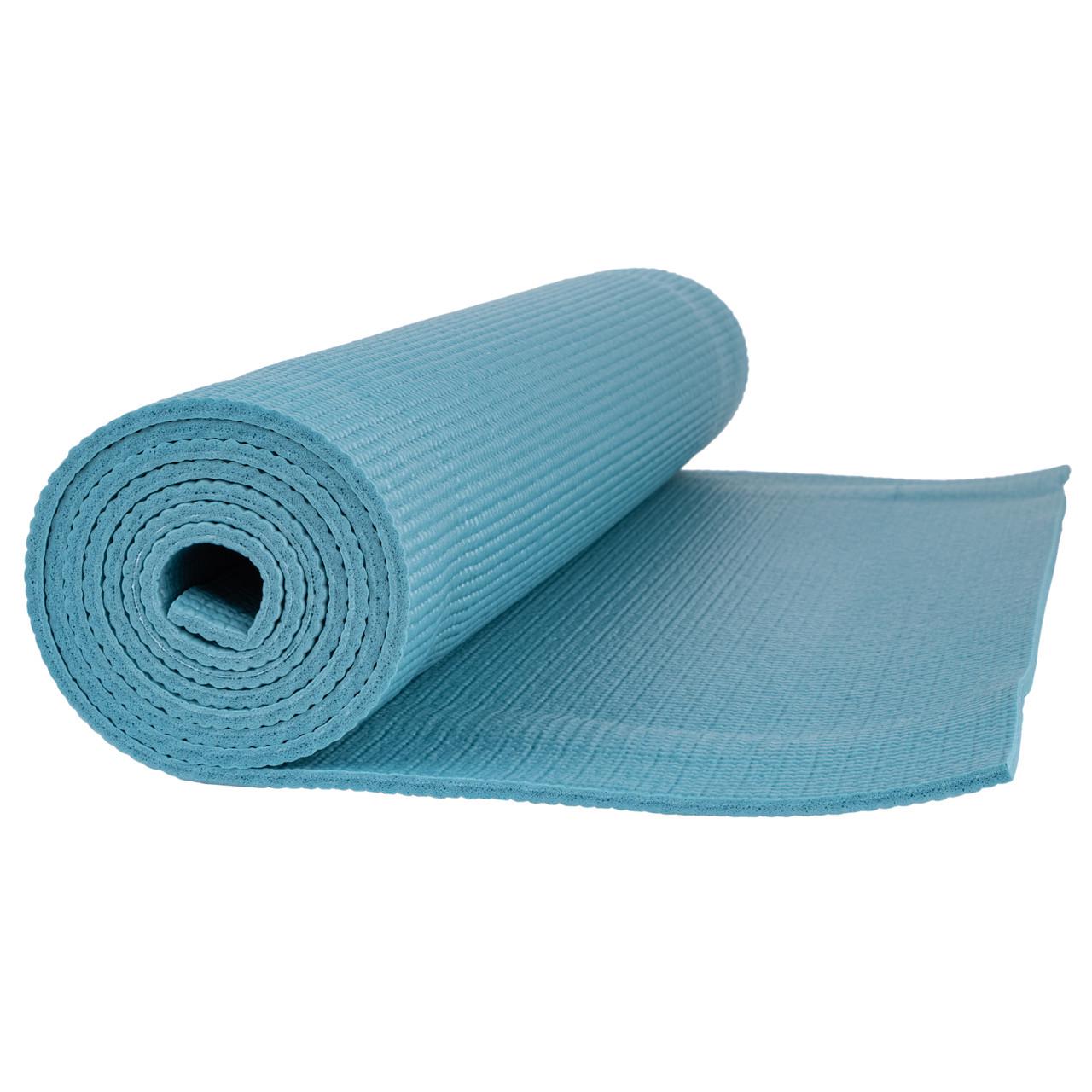 Коврик для йоги и фитнеса PowerPlay 4010 PVC Yoga Mat 173x61x0,6 см Зеленый (A-012411)