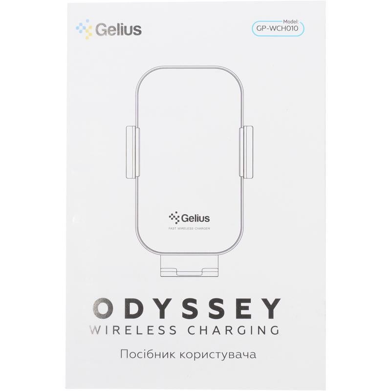 Холдер с беспроводной зарядкой Gelius Odyssey GP-WCH010 Incredible Series 15W Black (58003) - фото 15