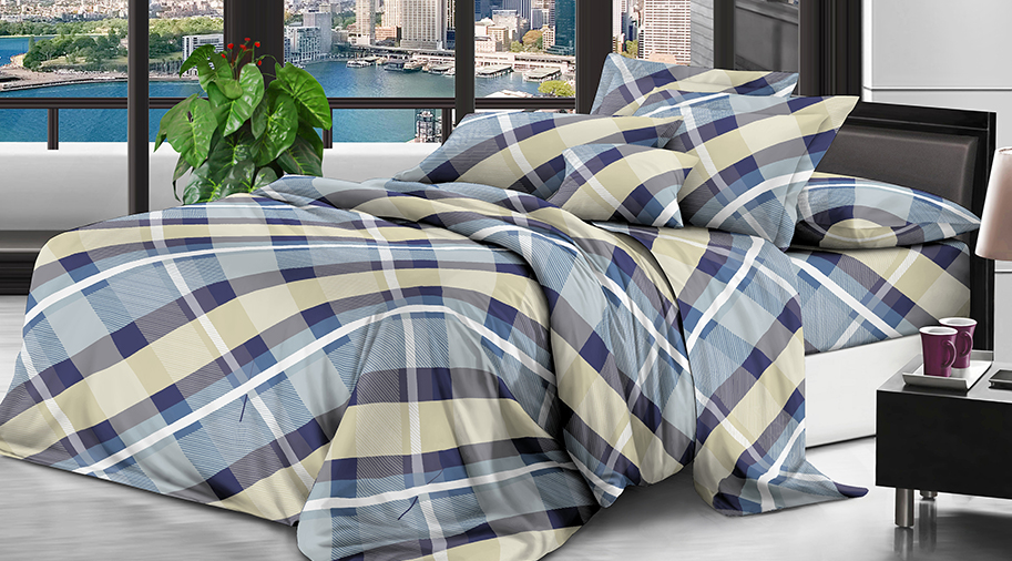 Комплект постельного белья Три линии полуторный 150х220 см (T75-20231/WP/1.5) Комплект постельного белья Три линии полуторный 150х220 см (T75-20231/WP/1.5)