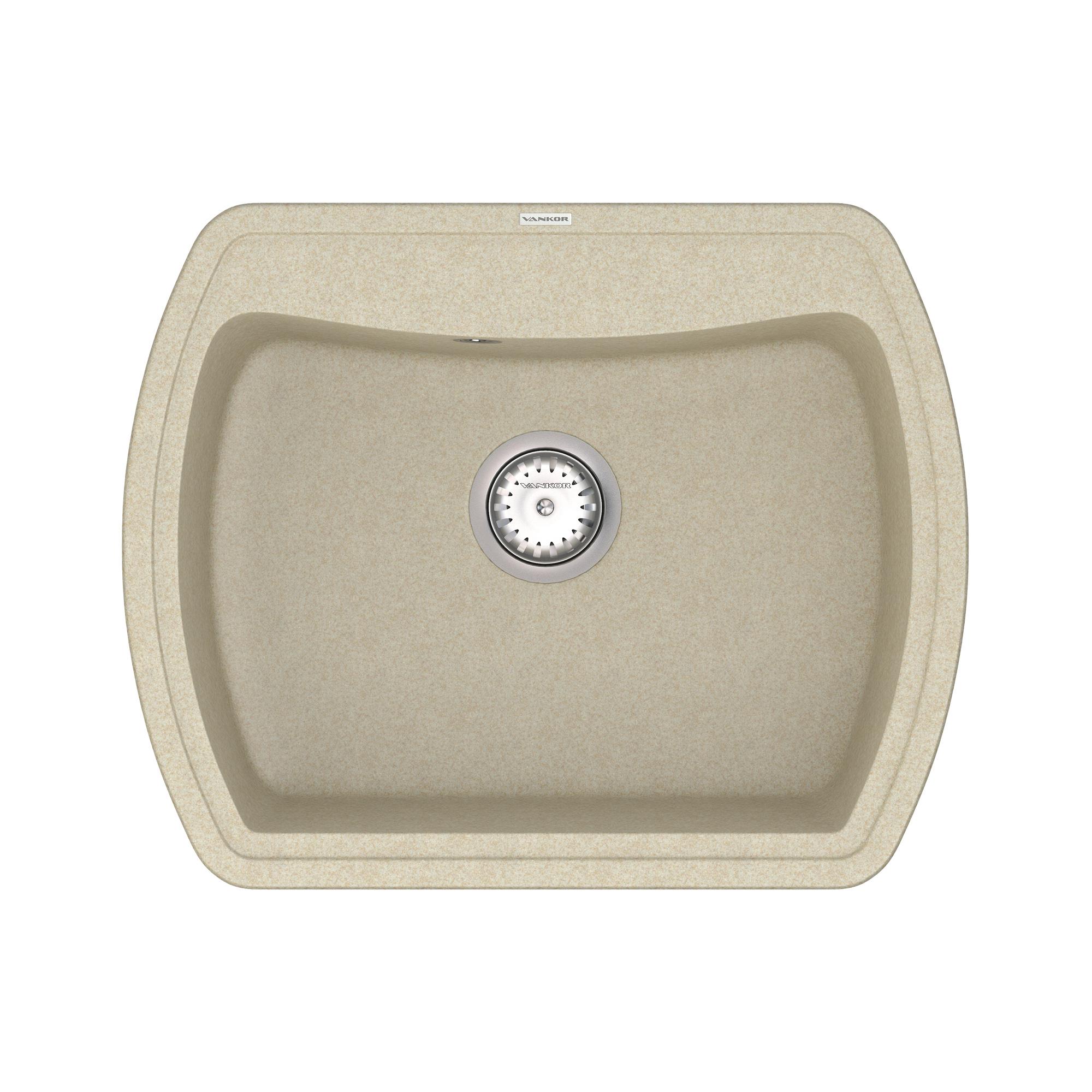 Мойка для кухни Vankor Norton NMP 01.63 + сифон Vankor Beige (74887)