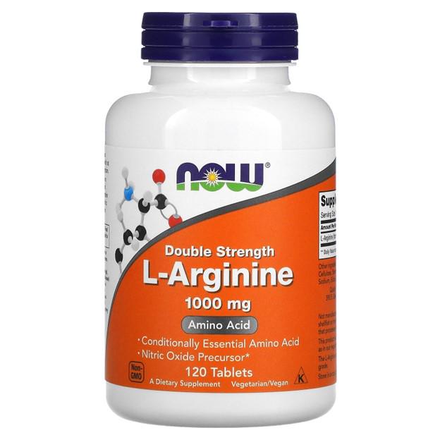 Аргінін Now Foods L-Arginine 1000мг 120 таб. (1338)