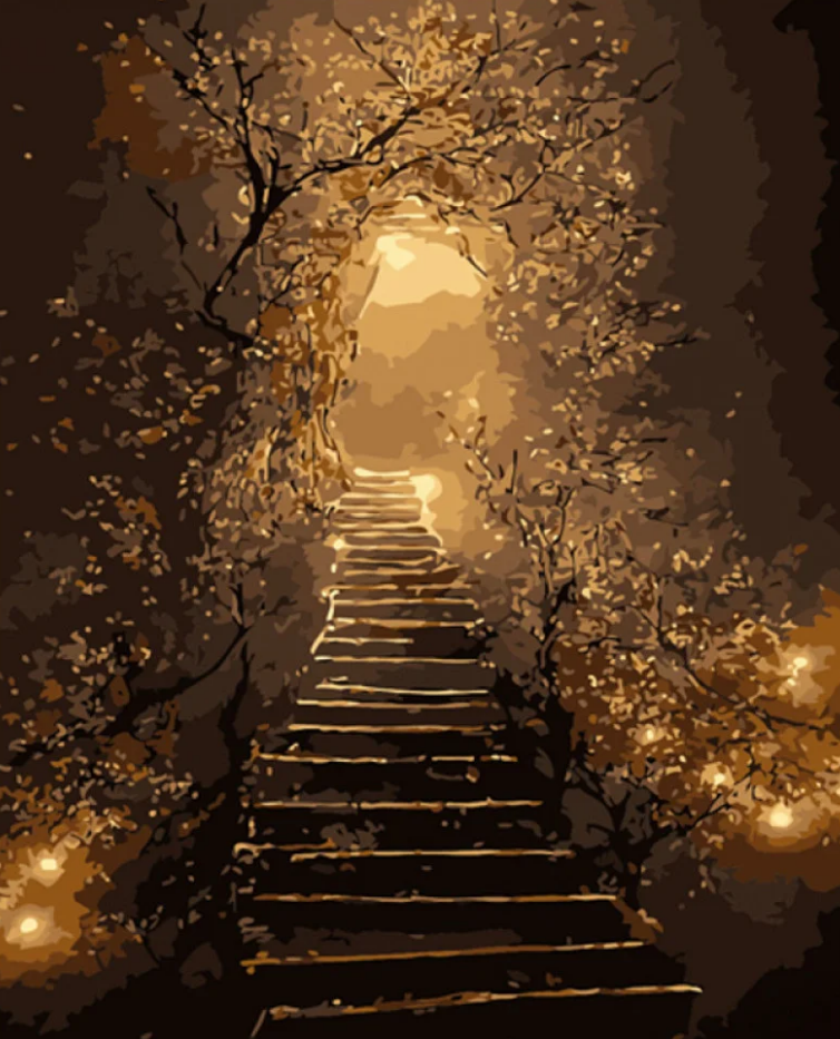 Картина по номерам Strateg Непостижимый путь 40x50 см (DY302)