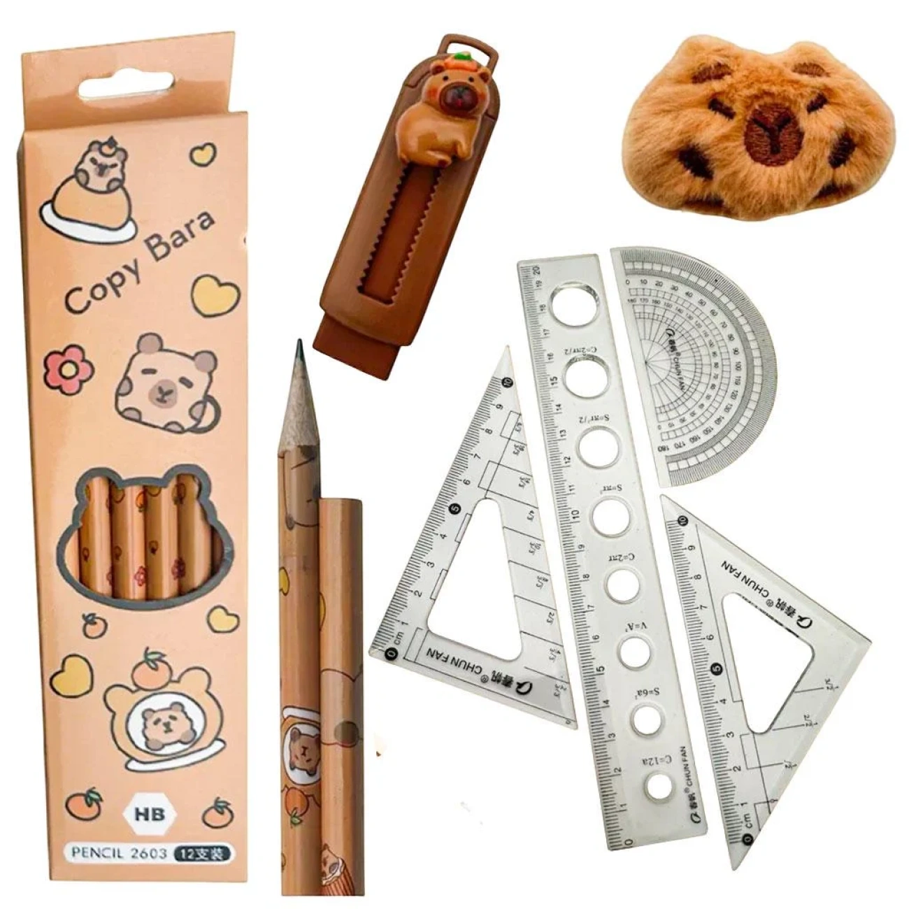 Канцелярский набор Зайчик в чемоданчике 55 пр. Розовый (29060019) - фото 5 Канцелярский набор Зайчик в чемоданчике 55 пр. Розовый (29060019) - фото 5