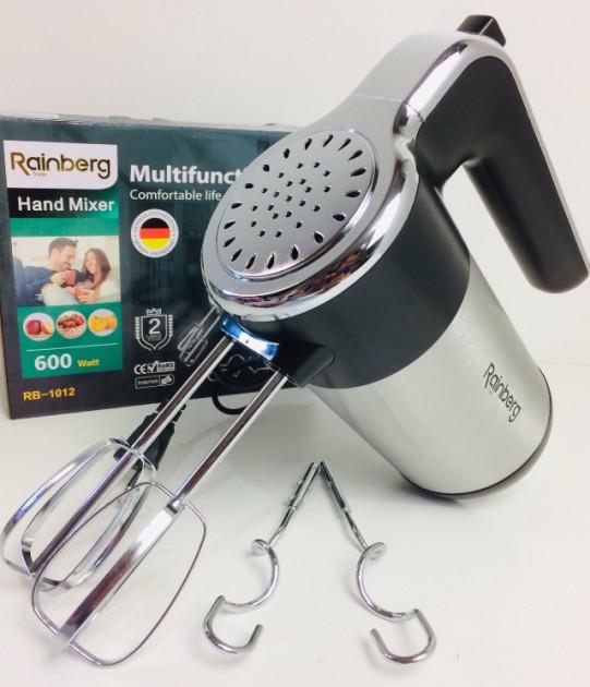 Міксер ручний Rainberg RB-1012 5 швидкостей 600 Вт