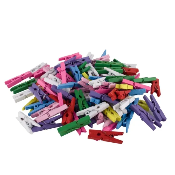 Прищепка деревянная разноцветные 2,5 см 100 шт. (364) Прищепка деревянная разноцветные 2,5 см 100 шт. (364)