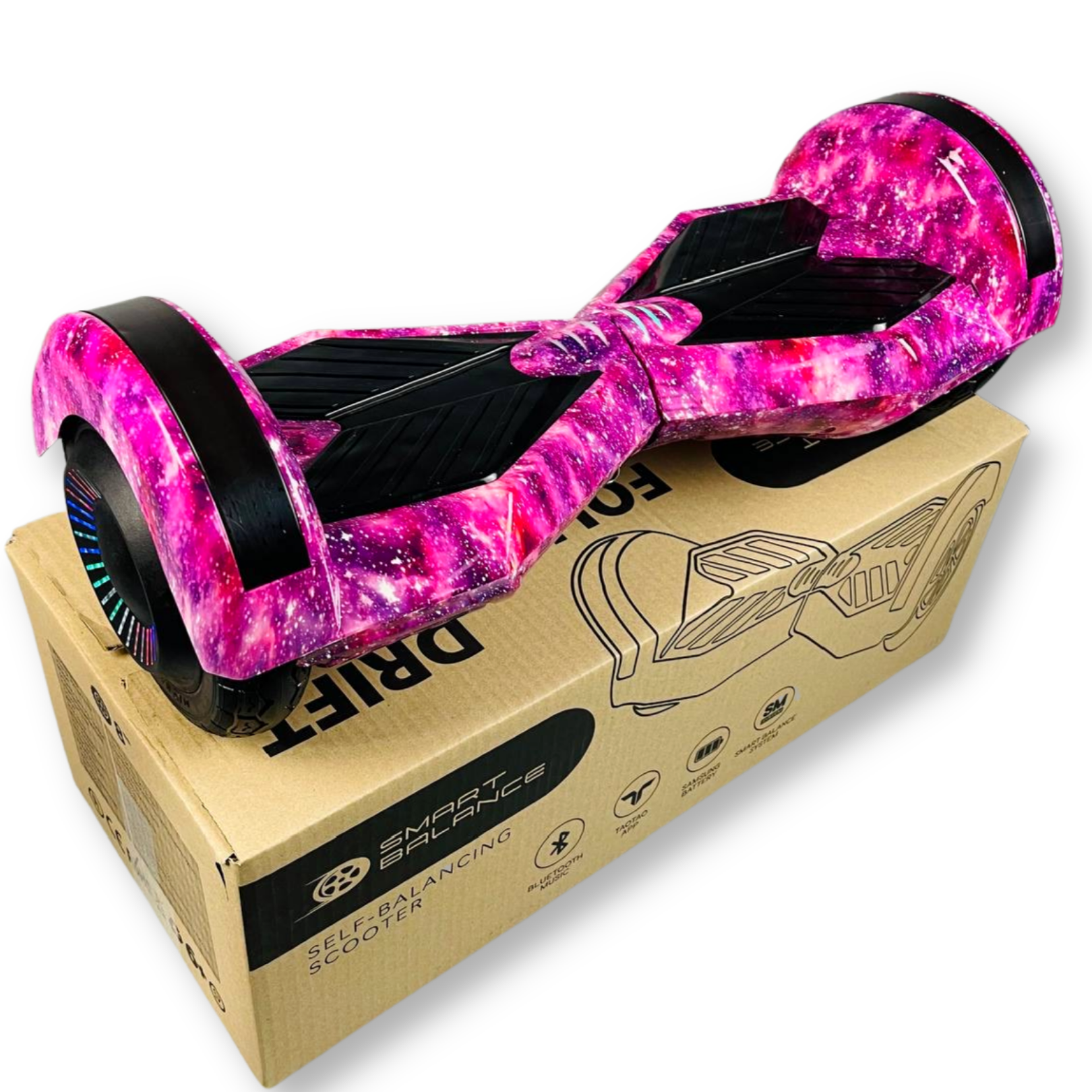 Гироборд Smart Balance 8" PRO 2021 Фиолетовый космос