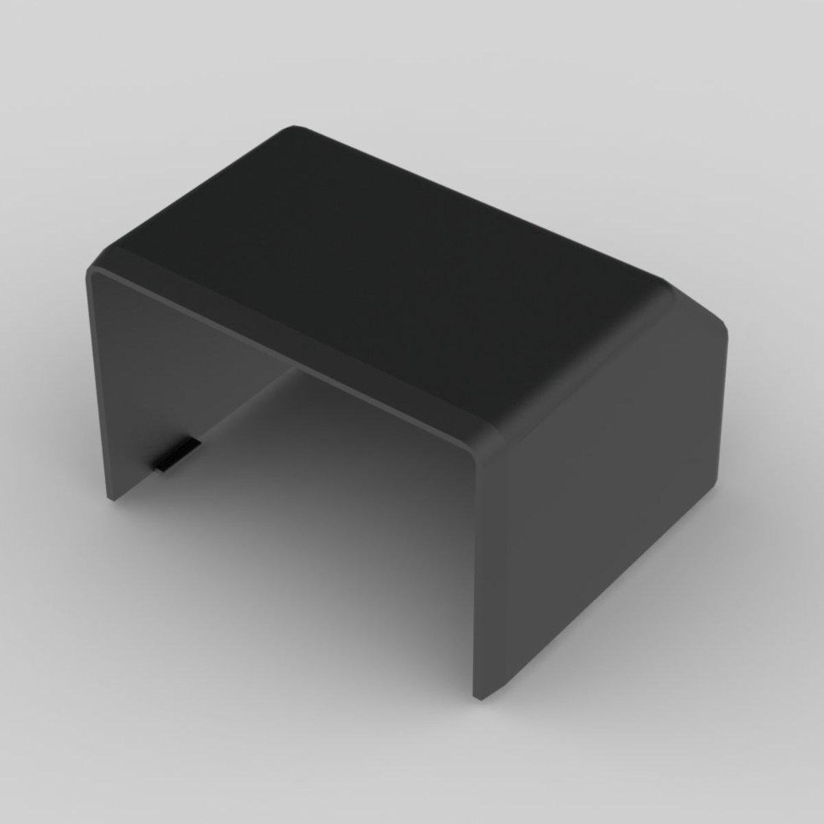 Заглушка KOPOS для короба LH 60x40 мм ПВХ Черный (8651_FB)