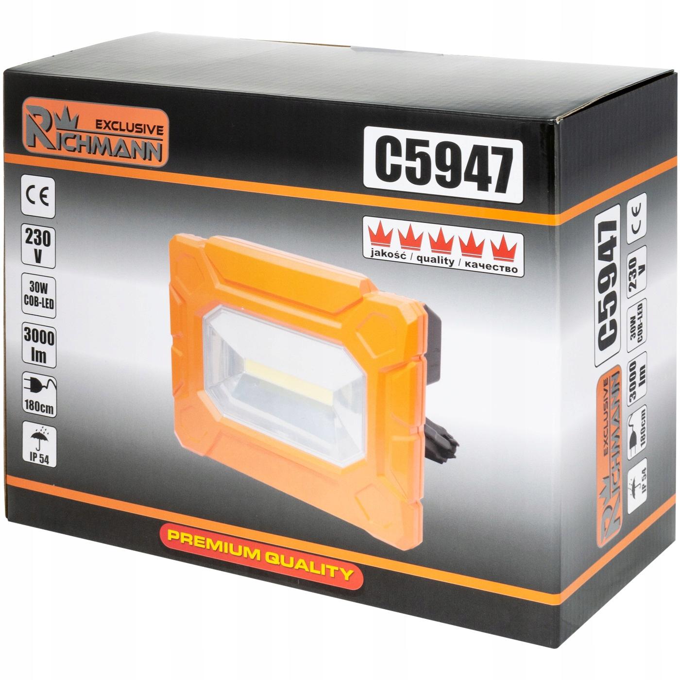 Лампа багатофункціональна галогенна Richmann COB LED 2xUSB 30 W 3000 Lm (C5947) - фото 11 Лампа багатофункціональна галогенна Richmann COB LED 2xUSB 30 W 3000 Lm (C5947) - фото 11