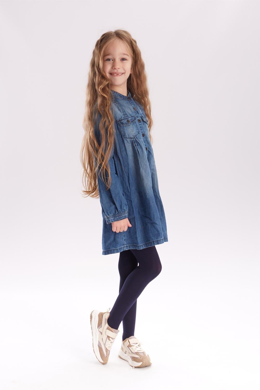 Колготки детские из микрофибры Giulia BETTY 80 104/110 см Blue-marino (4823102960968)