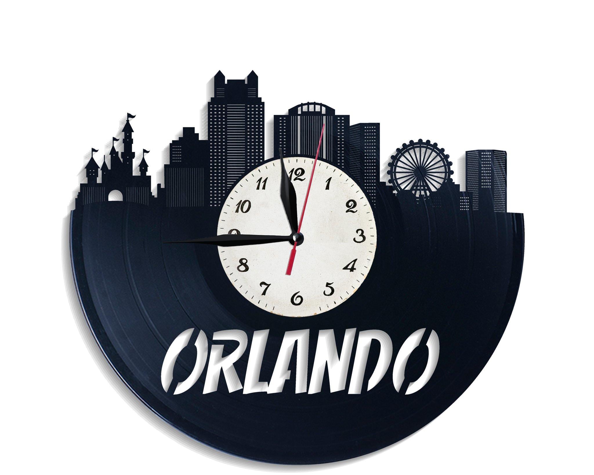 Часы настенные Орландо 2775 из виниловой пластинки