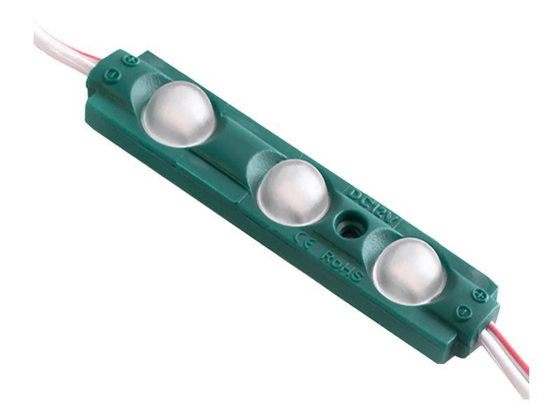 Модуль светодиодный LEDUA 2835-3smd 12V IP65 0,5 Вт с линзой Зеленый (2681) Модуль светодиодный LEDUA 2835-3smd 12V IP65 0,5 Вт с линзой Зеленый (2681)