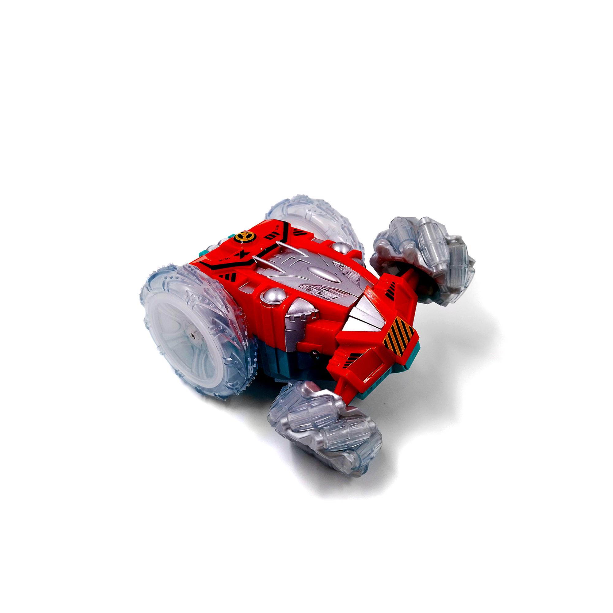 Машинка перевертыш Jia Yue Toys Багги трюковая 17 см вездеход на радиоуправлении с подсветкой Оранжевый (113242o) - фото 4