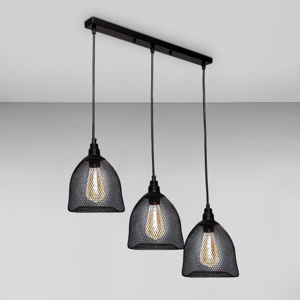 Люстра подвесная Light House LS-18583-3 BK 500 плафон сетка Черный