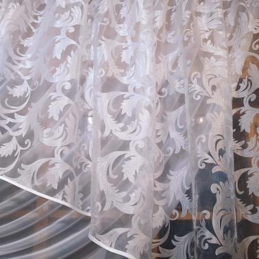 Занавеска готовая занавеска Камелия левая вензель Белый - фото 5 Занавеска готовая занавеска Камелия левая вензель Белый - фото 5