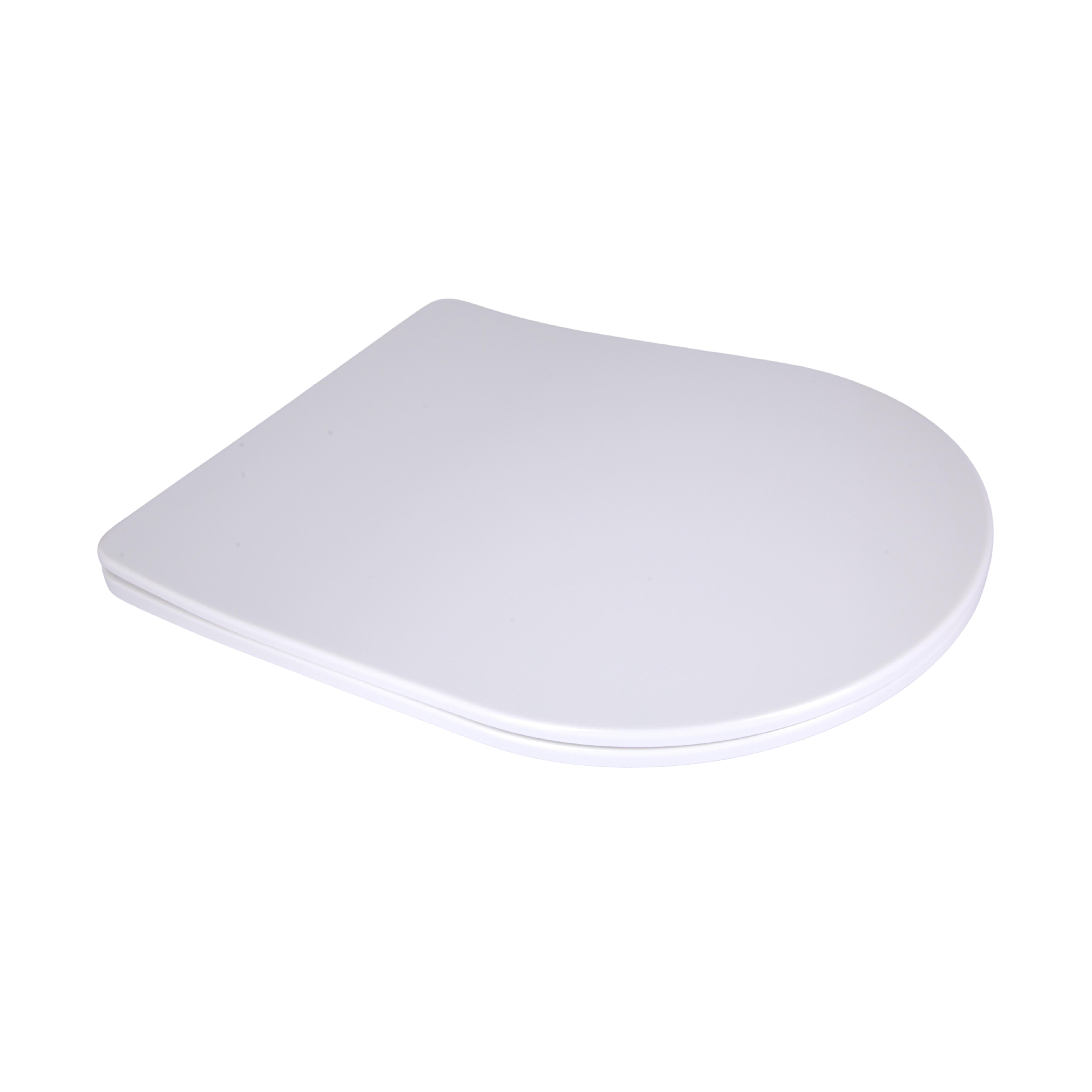 Сиденье для унитаза напольного Qtap Vlasta Slim Duroplast/Quick Release с микролифтом 560х363х30 мм White (QT28228300W3) Сиденье для унитаза напольного Qtap Vlasta Slim Duroplast/Quick Release с микролифтом 560х363х30 мм White (QT28228300W3)