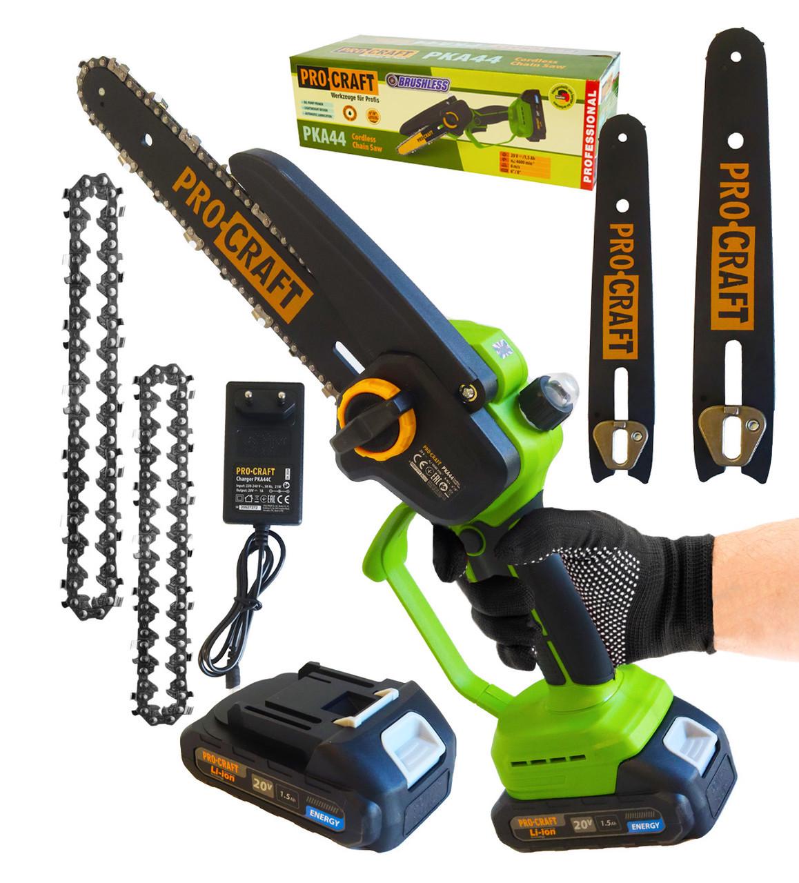 Пила акумуляторна ланцюгова ProCraft PKA-44 Brushless - фото 2 Пила акумуляторна ланцюгова ProCraft PKA-44 Brushless - фото 2