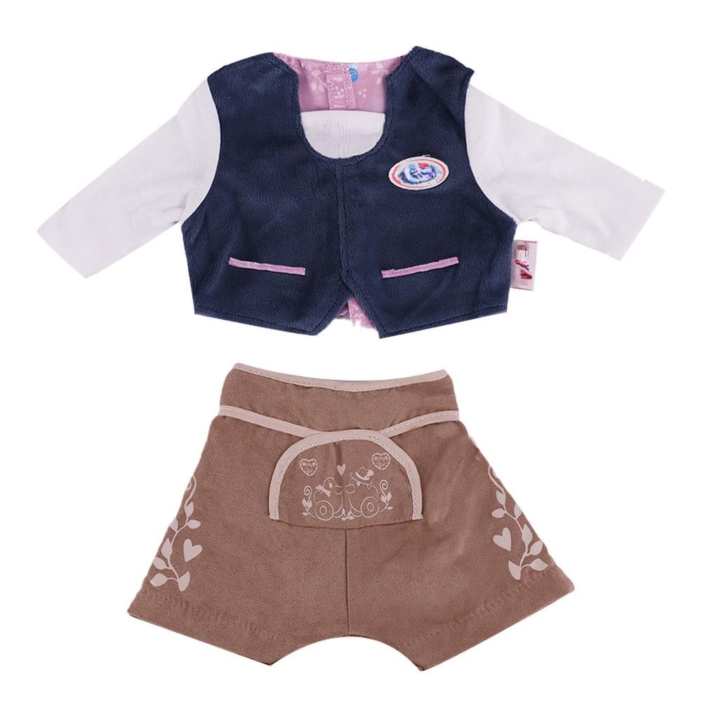 Одежда для куклы Baby Born 40-43 см Синий/Кофейный (8850)