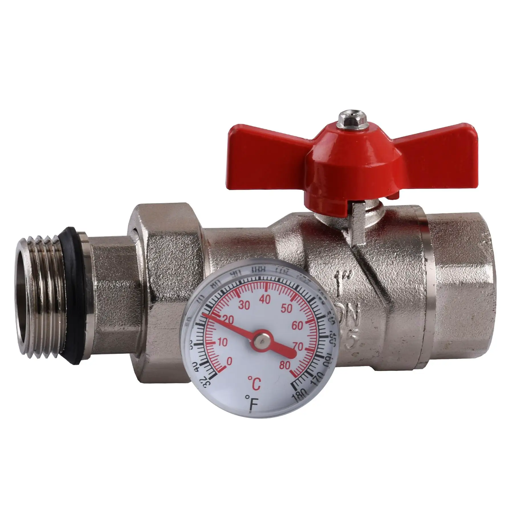 Кран-американка з муфтою під термометр ECO 01G-2 прямий 1" (GSR-000008822) - фото 2 Кран-американка з муфтою під термометр ECO 01G-2 прямий 1" (GSR-000008822) - фото 2