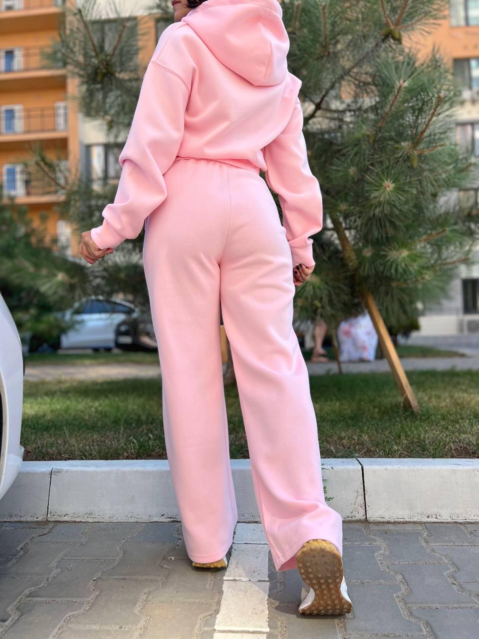 Костюм женский JOY ONE 80073 худи с капюшоном и брюки XL Розовый (2462) - фото 7 Костюм женский JOY ONE 80073 худи с капюшоном и брюки XL Розовый (2462) - фото 7