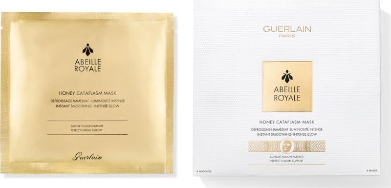 Маска для лица тканевая Guerlain Abeille Royale Honey Cataplasm восстановительная 4 шт. (3346470613980)