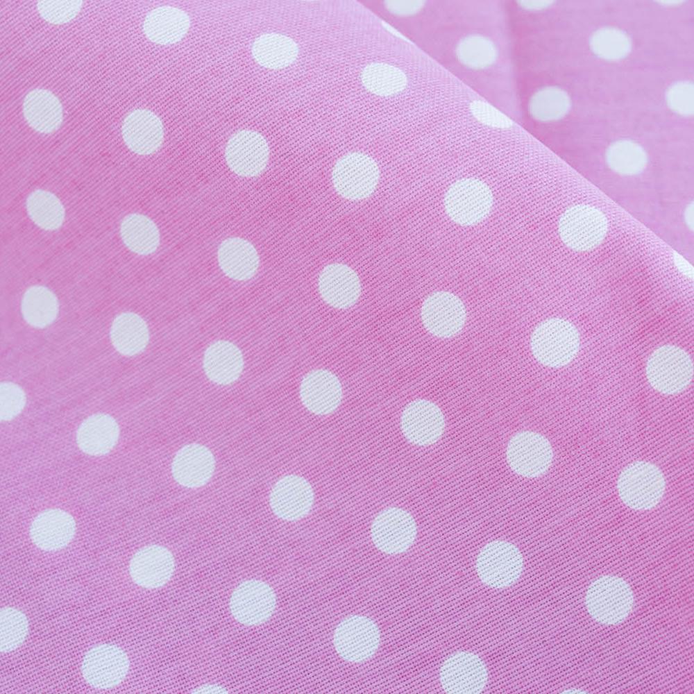 Ткань декоративная хлопчатобумажная Премьер Горох V-56 Розовый (16573)