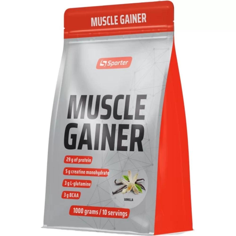 Гейнер Sporter Muscle Gainer ваниль 1000г