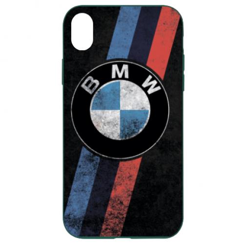 Чехол для iPhone XR BMW grunge logo