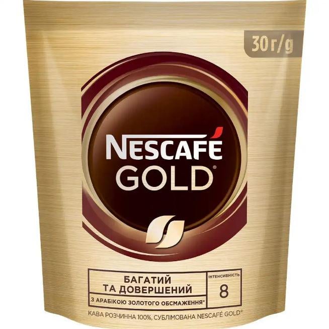 Кофе растворимый Nescafe Gold 30 г - фото 1 Кофе растворимый Nescafe Gold 30 г - фото 1