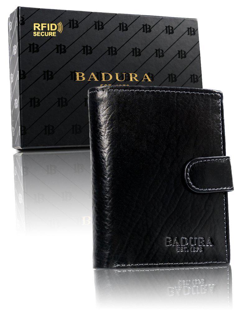 Кошелек мужской кожаный Badura B-N575L-MIL NERO