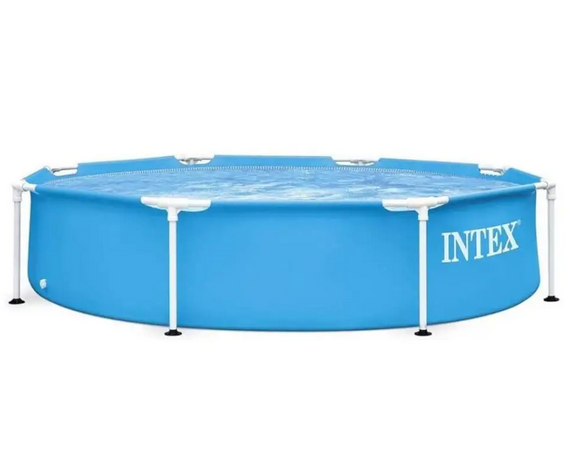 Бассейн каркасный Intex 244х51 см с каркасом чашей/фильтром 2006 л/ч тентом и подстилкой (28205-4)